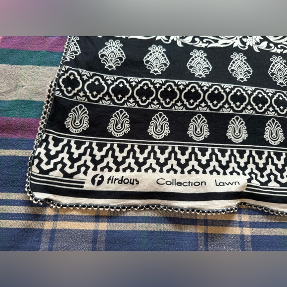 Firdous Printed Multi Use Accessory Scarf Runner Hijab Sarong Wrap Paisley like - Picture 8 of 10